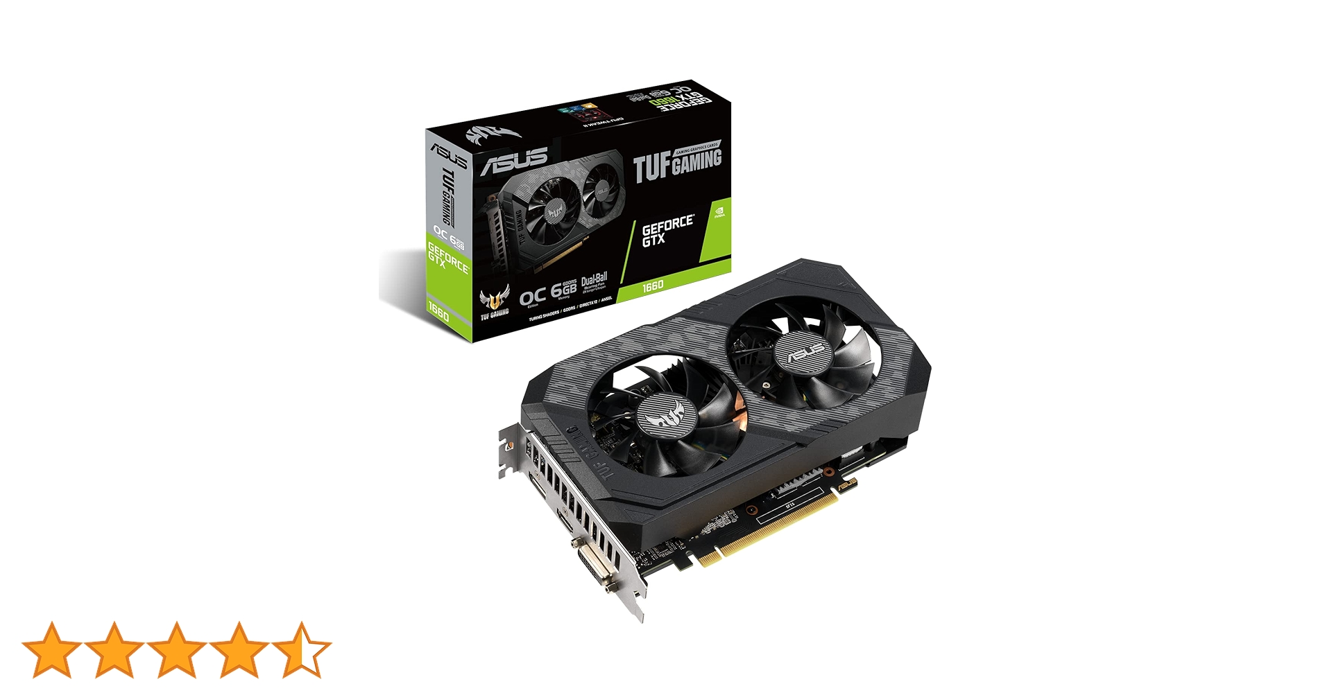ASUS GeForce GTX 1660 OCグラフィックボード Amazon | ASUS NVIDIA GeForce GTX 1660 搭載 デュアルボール